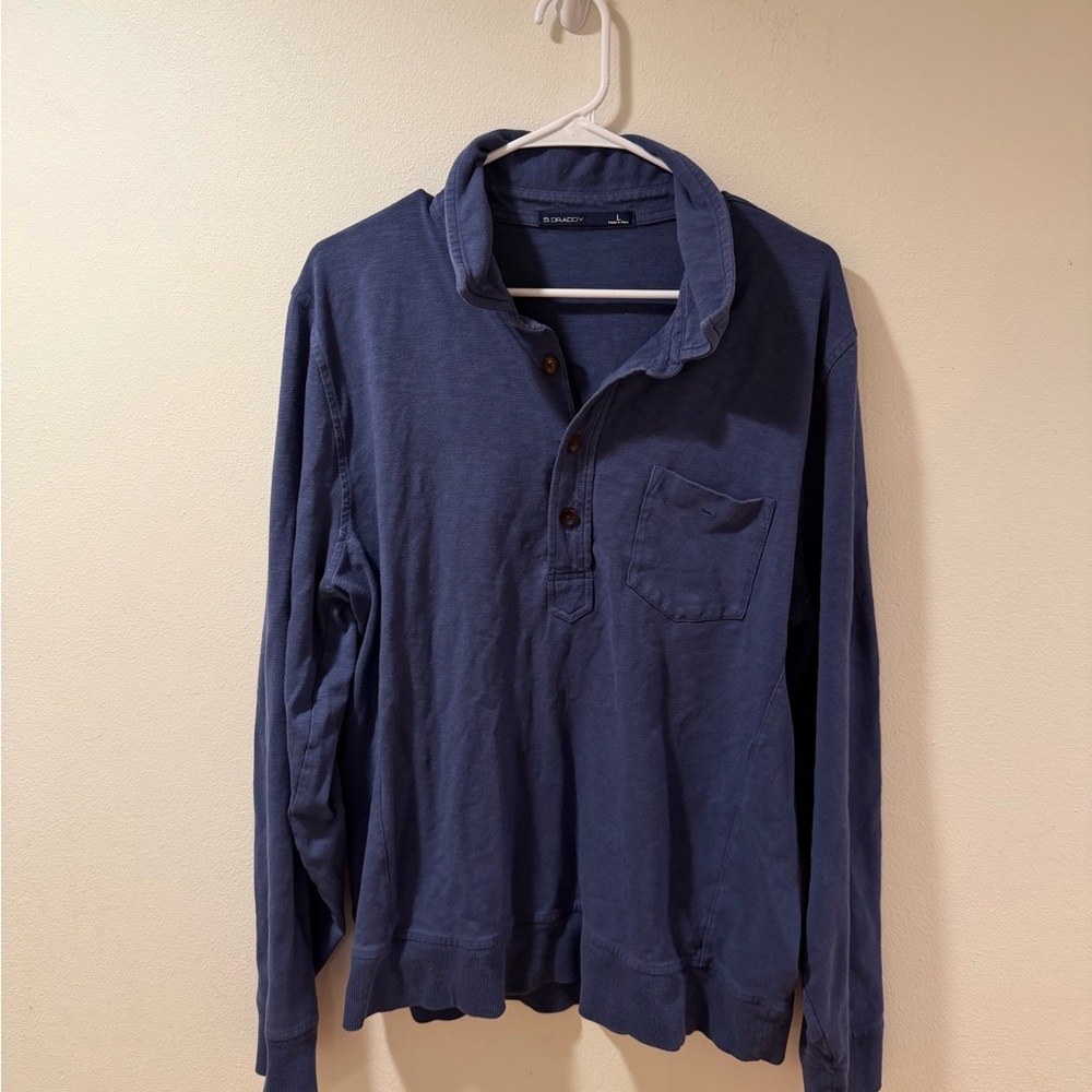 B. Draddy Navy LACC Long Sleeve Henley Shirt